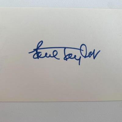 Paul Taylor signed cut