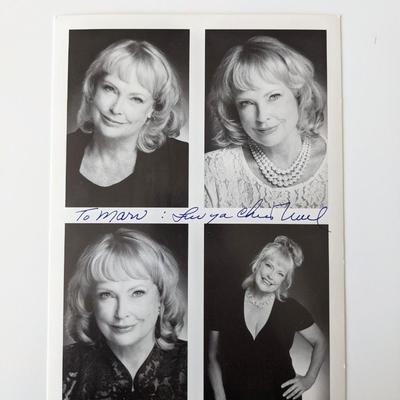 Chris Noel signed photo