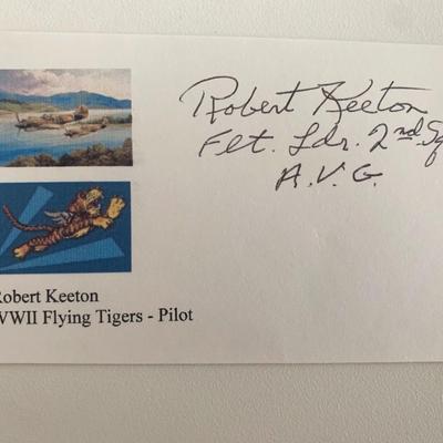 Robert Keeton signed card