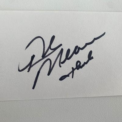 Indy Car Racer Rick Mears original signature