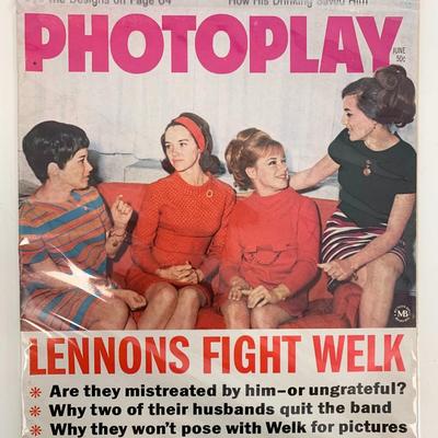 Photoplay Magazine June 1968 Original Issue - Lennon Sisters Cover