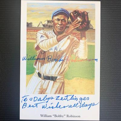 William Robinson Signed Baseball Trading Card
