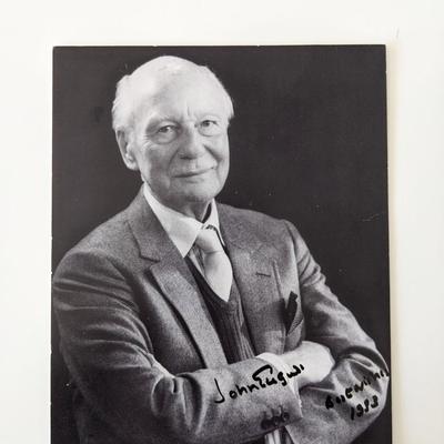 John Gielgud signed photo