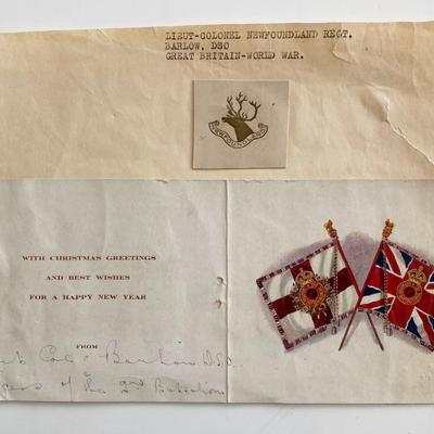 LT. Colonel Barlow Signed WWII Distinguished Service Order
