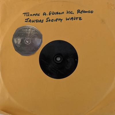 Jaudas' Society Orchestra "Mighty Lak - A Rose Waltz" / "Waters Of Venice Waltz" Edison Diamond Disc Record