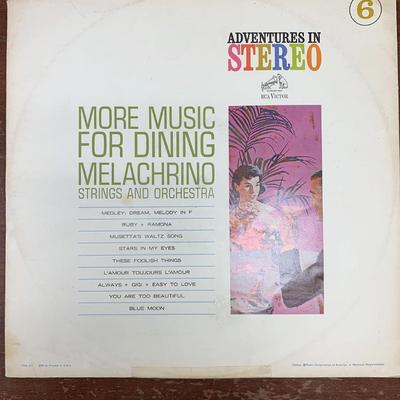 The Melachrino Strings And Orchestra ‎– More Music For Dining Album