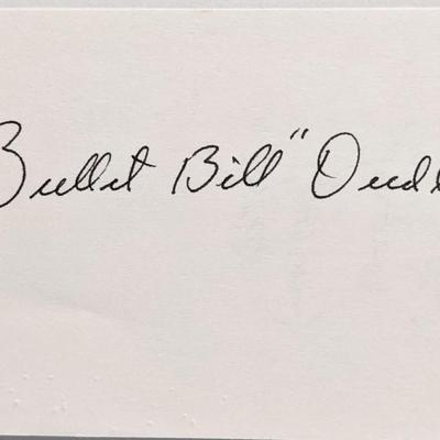 Football HOF Bullet Bill Dudley autograph