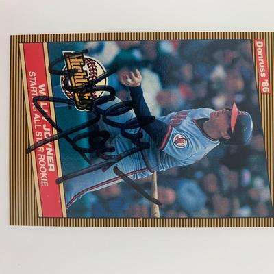 Wally Joyner signed baseball card