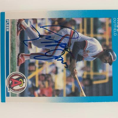 Ruppert Jones signed baseball card