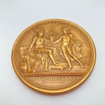 LOT 30: Collection of Bronze / Metal Collectible Tokens / Medals - Zachary Taylor (CC Wright), Abraham Lincoln, Washington Irving,...