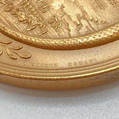 LOT 30: Collection of Bronze / Metal Collectible Tokens / Medals - Zachary Taylor (CC Wright), Abraham Lincoln, Washington Irving,...