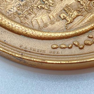 LOT 30: Collection of Bronze / Metal Collectible Tokens / Medals - Zachary Taylor (CC Wright), Abraham Lincoln, Washington Irving,...