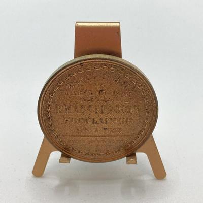 LOT 31: Abraham Lincoln Emancipation Proclamation Medal / Token, with Two CC Wright Collectible Medals / Tokens - (Winfield Scott and...