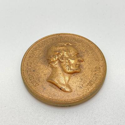 LOT 31: Abraham Lincoln Emancipation Proclamation Medal / Token, with Two CC Wright Collectible Medals / Tokens - (Winfield Scott and...