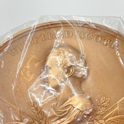LOT 31: Abraham Lincoln Emancipation Proclamation Medal / Token, with Two CC Wright Collectible Medals / Tokens - (Winfield Scott and...
