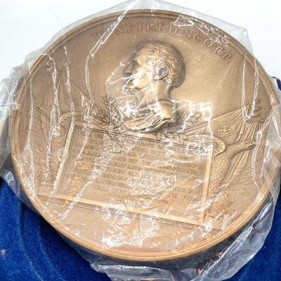 LOT 31: Abraham Lincoln Emancipation Proclamation Medal / Token, with Two CC Wright Collectible Medals / Tokens - (Winfield Scott and...