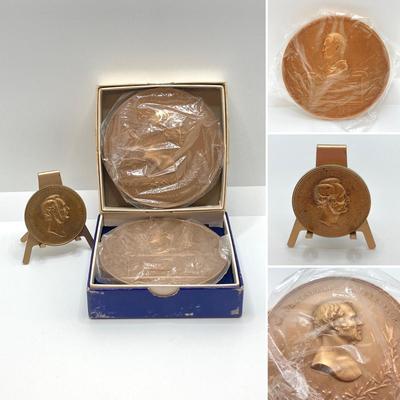 LOT 31: Abraham Lincoln Emancipation Proclamation Medal / Token, with Two CC Wright Collectible Medals / Tokens - (Winfield Scott and...