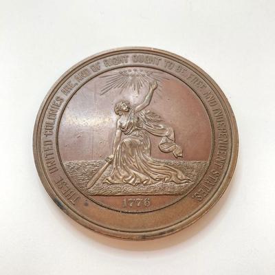 LOT 32:Collection of Vintage Bronze / Medal Tokens - Theodore Roosevelt, 1876 American Independence Commemorative 100th Anniversary and More