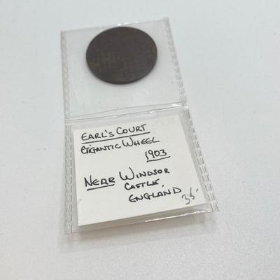 LOT 35: Vintage / Antique Tokens / Medals - S. Plimsoll Coffin Ship, Prince of Wales / Princess Alexandra and Earls Court Gigantic Wheel