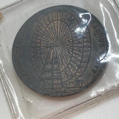 LOT 35: Vintage / Antique Tokens / Medals - S. Plimsoll Coffin Ship, Prince of Wales / Princess Alexandra and Earls Court Gigantic Wheel