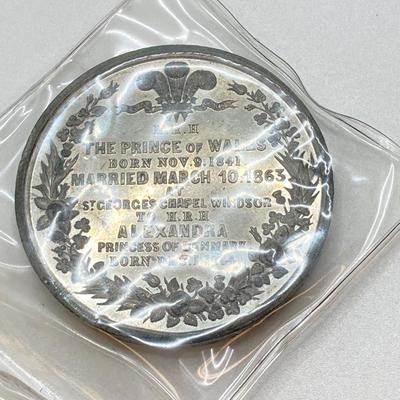 LOT 35: Vintage / Antique Tokens / Medals - S. Plimsoll Coffin Ship, Prince of Wales / Princess Alexandra and Earls Court Gigantic Wheel