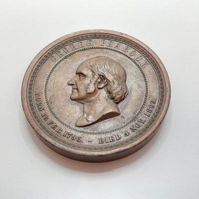 LOT 37: Collection of Bronze / Metal Token / Medals - Bryn Mawr Hospital Centennial, David Hosack, M.D. and Two Personalized George...