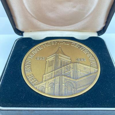LOT 37: Collection of Bronze / Metal Token / Medals - Bryn Mawr Hospital Centennial, David Hosack, M.D. and Two Personalized George...