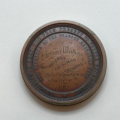 LOT 37: Collection of Bronze / Metal Token / Medals - Bryn Mawr Hospital Centennial, David Hosack, M.D. and Two Personalized George...