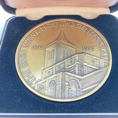 LOT 37: Collection of Bronze / Metal Token / Medals - Bryn Mawr Hospital Centennial, David Hosack, M.D. and Two Personalized George...