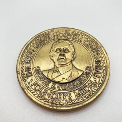 LOT 37: Collection of Bronze / Metal Token / Medals - Bryn Mawr Hospital Centennial, David Hosack, M.D. and Two Personalized George...