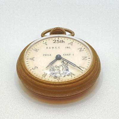LOT 40: 25th Anniversary N.A.W.C.C. Pocket Watch - Phila Chap 1