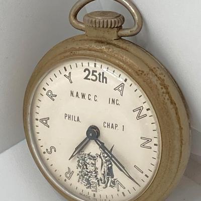 LOT 40: 25th Anniversary N.A.W.C.C. Pocket Watch - Phila Chap 1