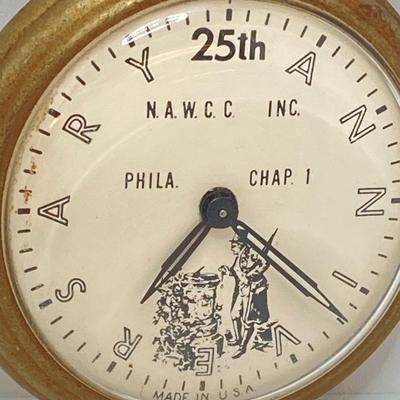 LOT 40: 25th Anniversary N.A.W.C.C. Pocket Watch - Phila Chap 1