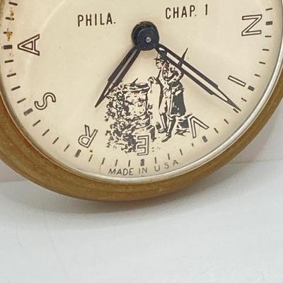 LOT 40: 25th Anniversary N.A.W.C.C. Pocket Watch - Phila Chap 1