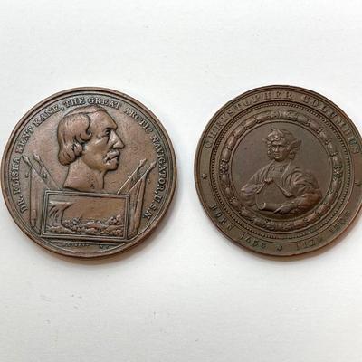LOT 44: Collection of Vintage Explorers Metal Coins / Tokens - Christopher Columbus Exposition, Yosemite Centennial, Lewis and Clark and...