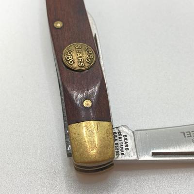 LOT 46: Vintage / Antique Collection - Knives, Coins, Toy Car, Sundial, Wallet, Wooden Token and Much More