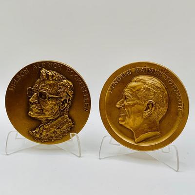 LOT 56: Assortment of Presidential Bronze Token/Medallions and More
