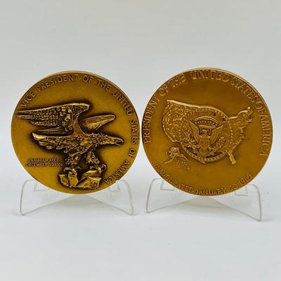 LOT 56: Assortment of Presidential Bronze Token/Medallions and More
