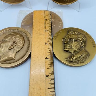 LOT 56: Assortment of Presidential Bronze Token/Medallions and More