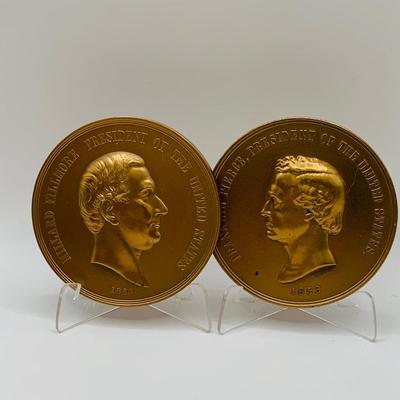 LOT 56: Assortment of Presidential Bronze Token/Medallions and More