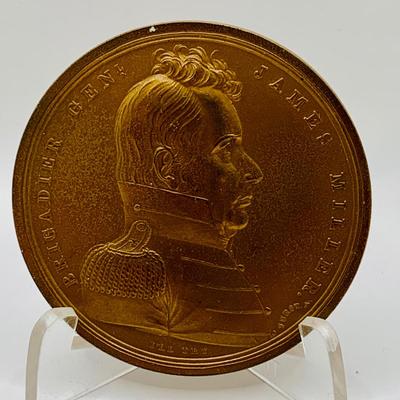 LOT 57: Bronze Tokens/Medals Featuring Military Leaders and More