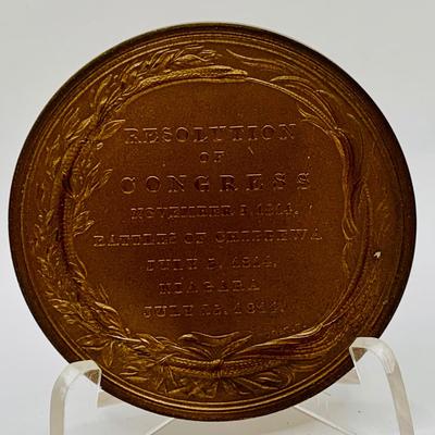 LOT 57: Bronze Tokens/Medals Featuring Military Leaders and More
