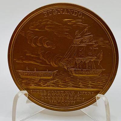 LOT 57: Bronze Tokens/Medals Featuring Military Leaders and More