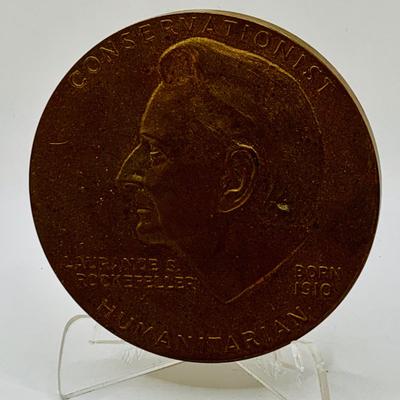 LOT 60: Assortment of Five (5) Bronze Medals of Historical Figures