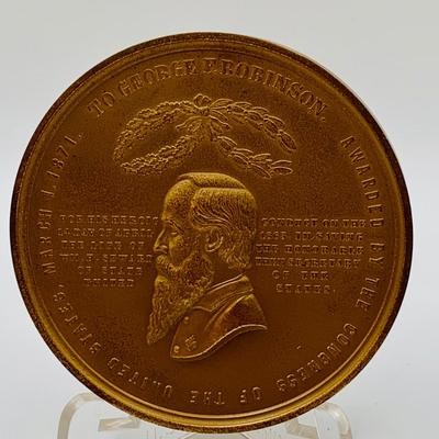 LOT 60: Assortment of Five (5) Bronze Medals of Historical Figures