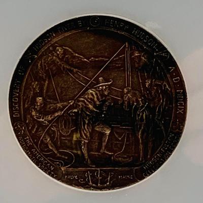 LOT 65: Graded 1909 Hudson - Fulton Medal In Case