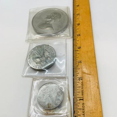 LOT 66: Assortment of Metal Tokens and Medals