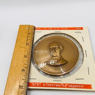 LOT 68: Bronze US Mint Medals Featuring 1859 Medal of the US Mint Snowden