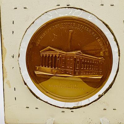 LOT 68: Bronze US Mint Medals Featuring 1859 Medal of the US Mint Snowden