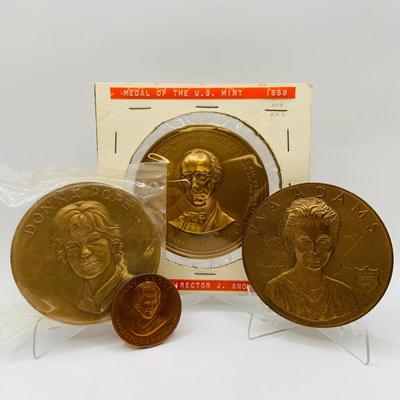 LOT 68: Bronze US Mint Medals Featuring 1859 Medal of the US Mint Snowden